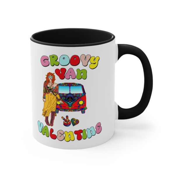 Retro Groovy Van Valentine Accent Mugs, 11 oz - Image 11