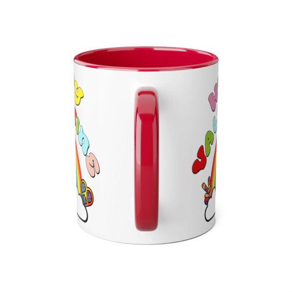 'Hippy Valentine' Retro Accent Mug, 11oz - Image 19