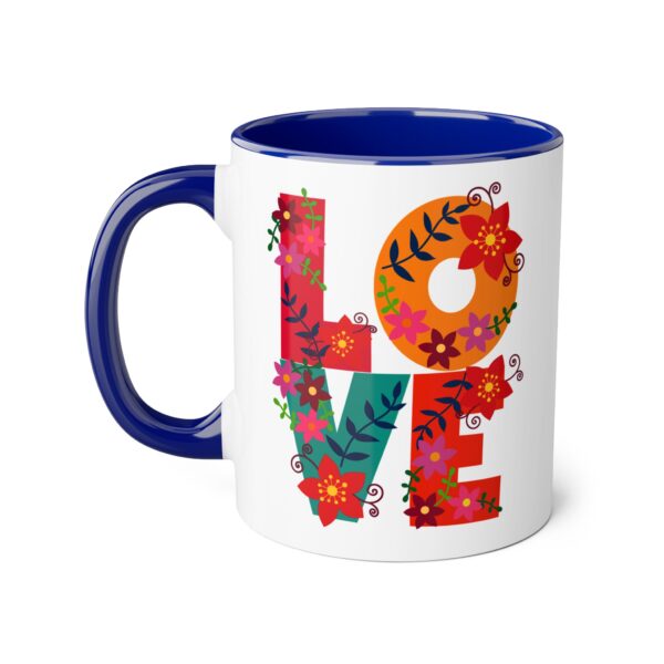 'Love' Retro Valentine Accent Mug, 11oz