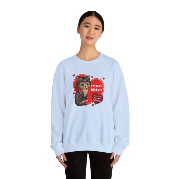 "I'm Not Kitten You're The Puurfect Valentine" Heavy Blend™ Crewneck Sweatshirt - Image 46