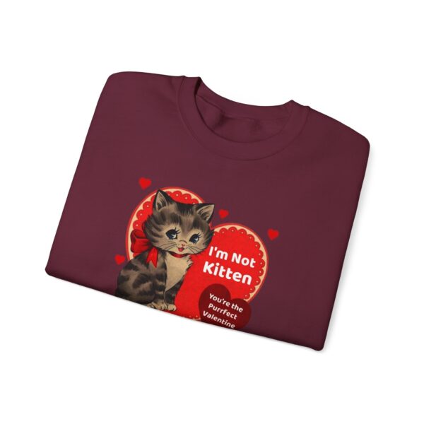 "I'm Not Kitten You're The Puurfect Valentine" Heavy Blend™ Crewneck Sweatshirt - Image 29