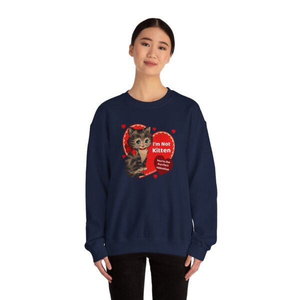 "I'm Not Kitten You're The Puurfect Valentine" Heavy Blend™ Crewneck Sweatshirt - Image 54