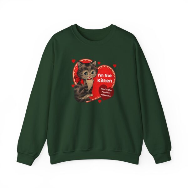 "I'm Not Kitten You're The Puurfect Valentine" Heavy Blend™ Crewneck Sweatshirt - Image 31