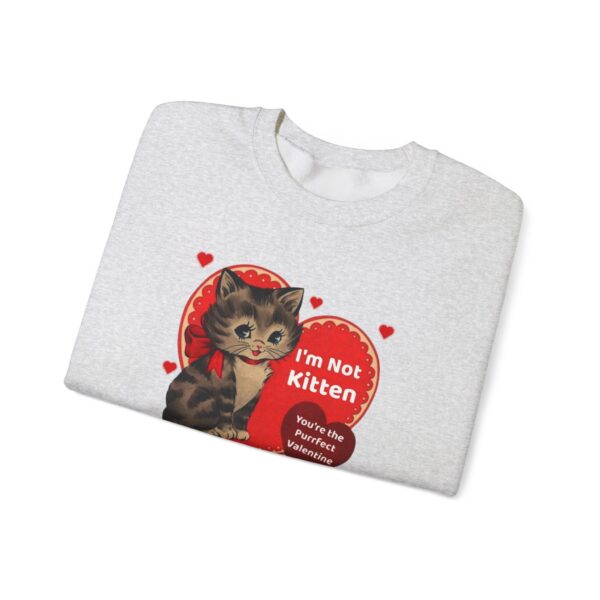 "I'm Not Kitten You're The Puurfect Valentine" Heavy Blend™ Crewneck Sweatshirt - Image 13