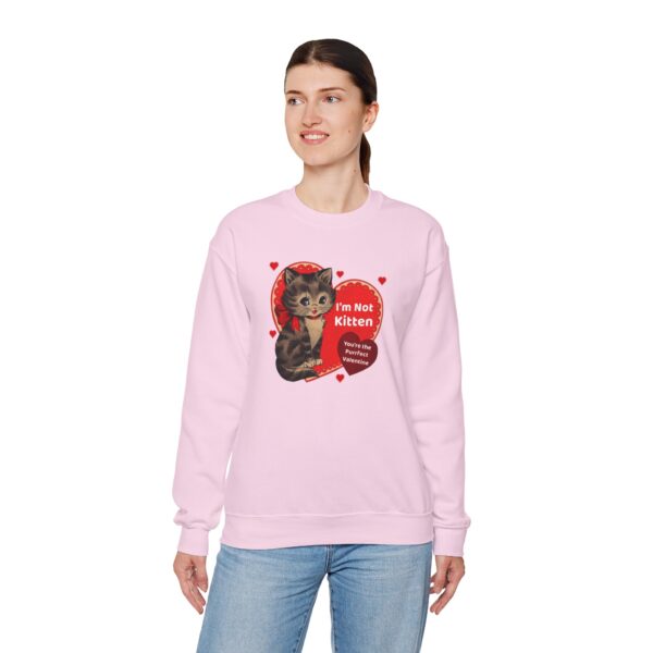 "I'm Not Kitten You're The Puurfect Valentine" Heavy Blend™ Crewneck Sweatshirt