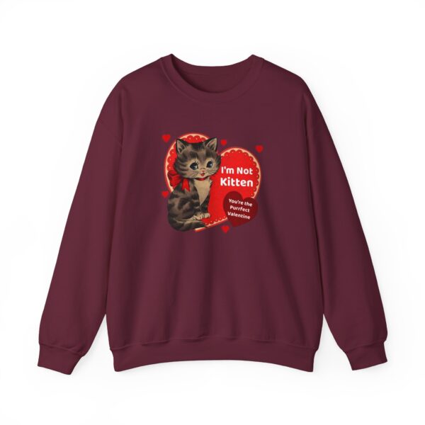 "I'm Not Kitten You're The Puurfect Valentine" Heavy Blend™ Crewneck Sweatshirt - Image 27