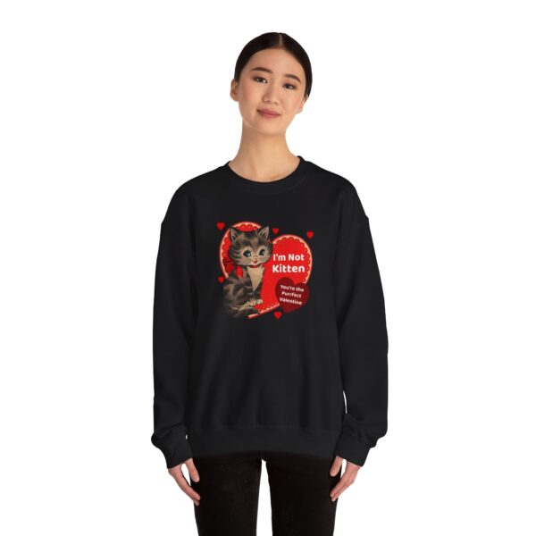 "I'm Not Kitten You're The Puurfect Valentine" Heavy Blend™ Crewneck Sweatshirt - Image 18