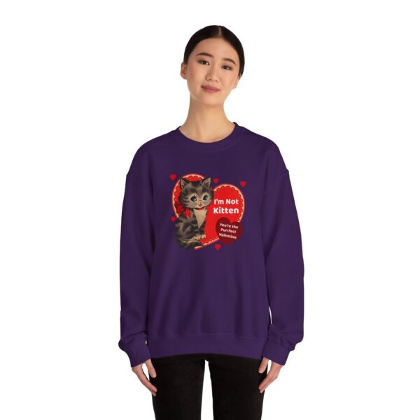 "I'm Not Kitten You're The Puurfect Valentine" Heavy Blend™ Crewneck Sweatshirt - Image 58