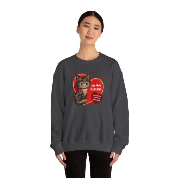 "I'm Not Kitten You're The Puurfect Valentine" Heavy Blend™ Crewneck Sweatshirt - Image 42