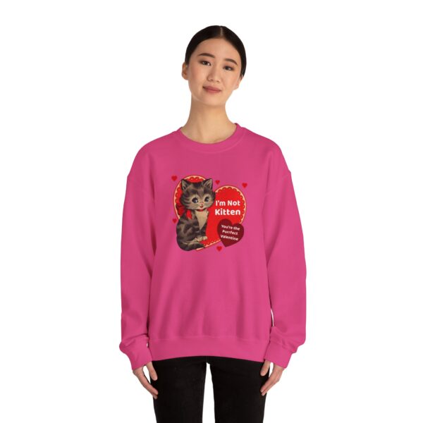 "I'm Not Kitten You're The Puurfect Valentine" Heavy Blend™ Crewneck Sweatshirt - Image 62