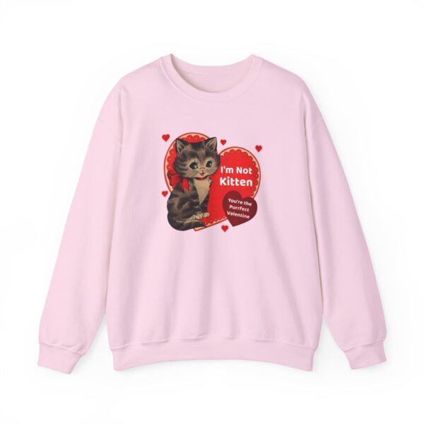 "I'm Not Kitten You're The Puurfect Valentine" Heavy Blend™ Crewneck Sweatshirt - Image 2