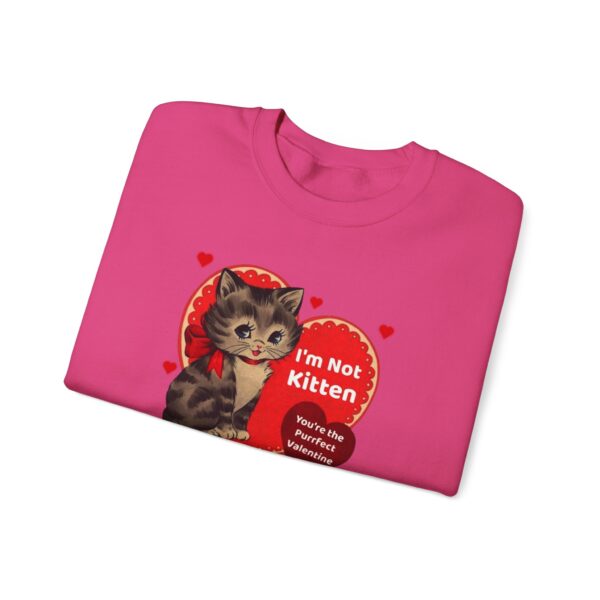 "I'm Not Kitten You're The Puurfect Valentine" Heavy Blend™ Crewneck Sweatshirt - Image 61